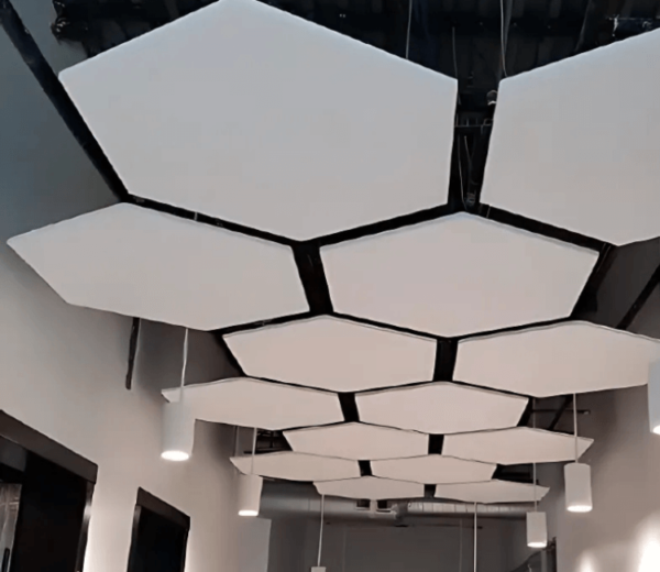 Highly Absorptive Acoustic Panels with Non-Woven Polyester Fiber – Baffles & Clouds - Image 2