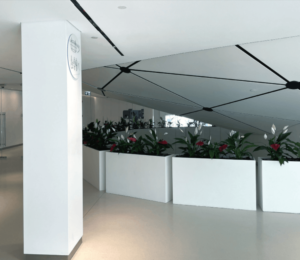 Completed Acoustic Project with Gitco Carbon Neutral Spray on Ceiling and Walls