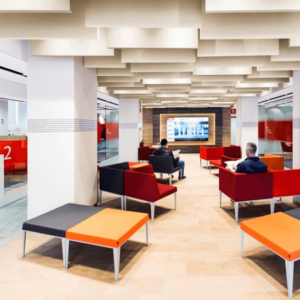 Decorative PET Ceiling Baffles for Enhanced Acoustics