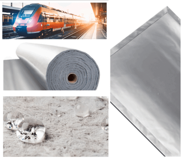 Gitco ArmaGel Rail aerogel blanket for fire-safe train insulation systems