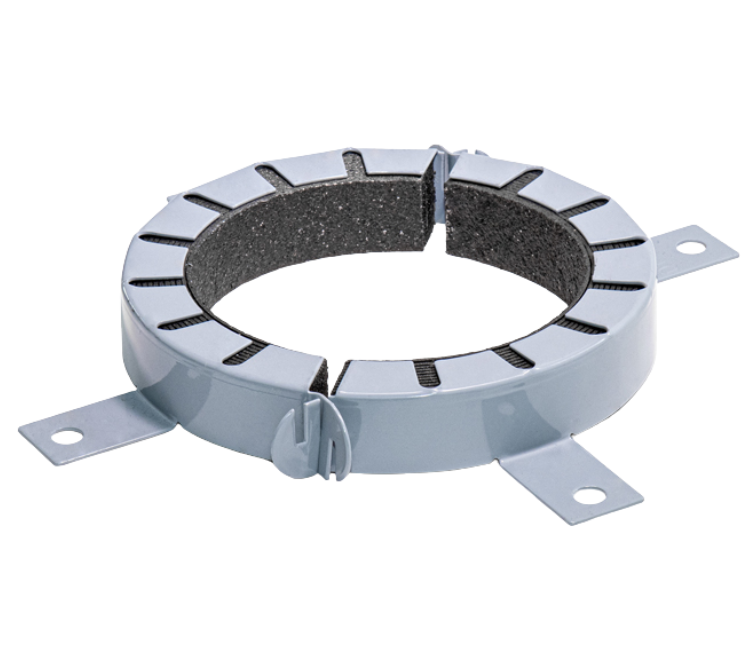 ArmaProtect FC2 collar from Gitco – close-up of metal casing and intumescent lining