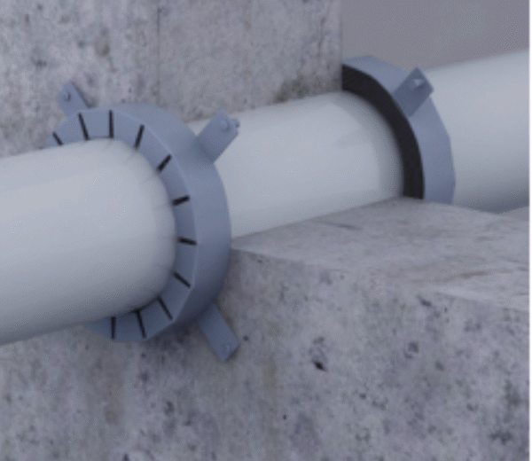 Gitco ArmaProtect FC2 fire collar for plastic pipe penetration sealing
