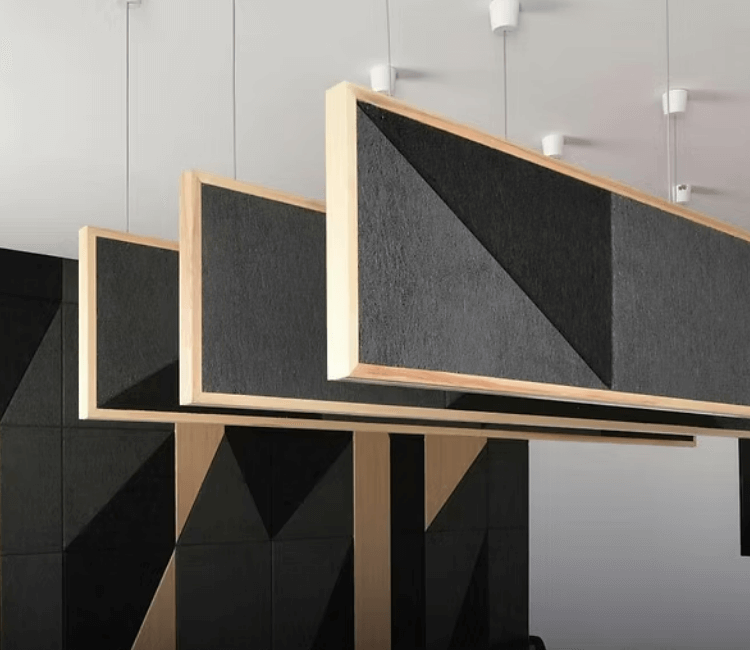 Eco-Friendly Wood Wool Cloud Baffles Acoustic Panels