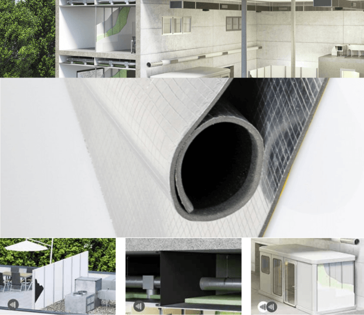 Armacell ArmaComfort Barrier B Alu installed for HVAC acoustic insulation and noise control applications