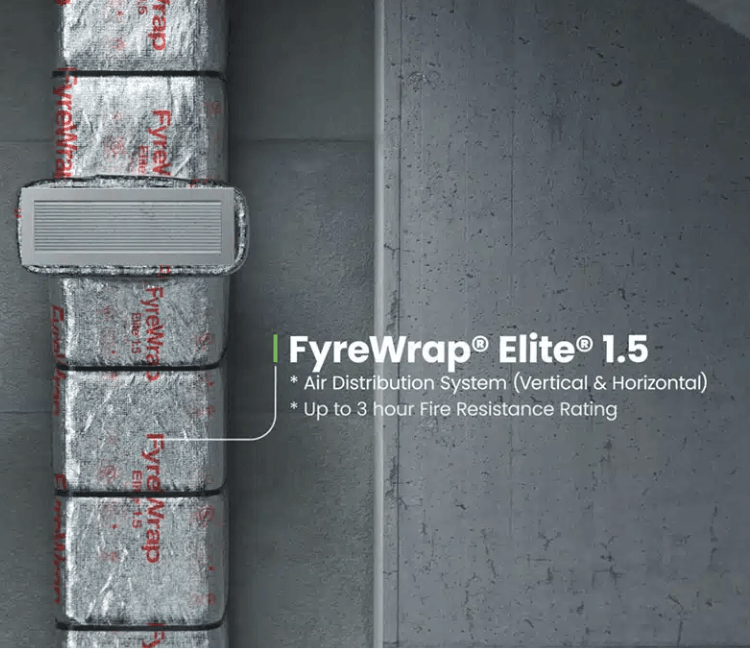 FyreWrap Elite 1.5 two-layer fire protection system for commercial kitchen grease ducts