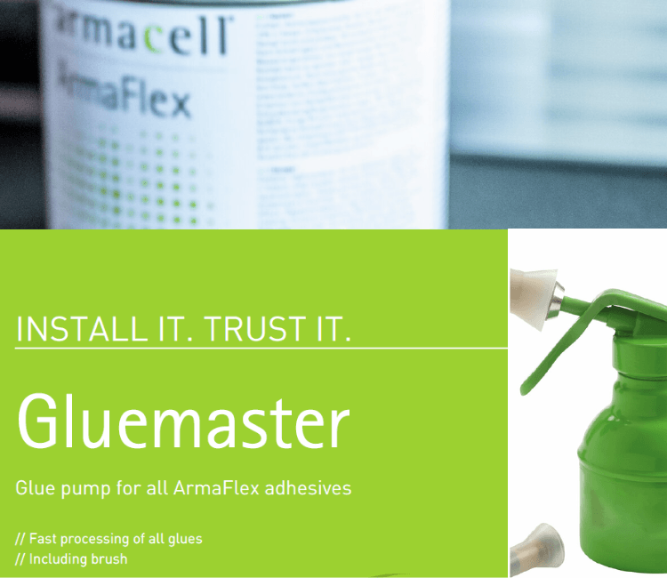 ArmaFlex Gluemaster B adhesive applicator for HVAC insulation installation
